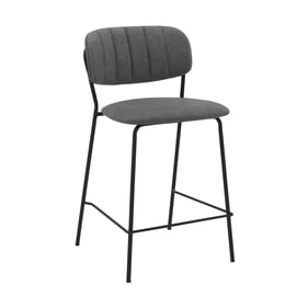 Luxur Living Belura Gray 26 Inch Counter Height Stool