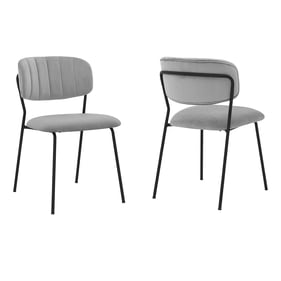 2 Luxur Living Belura Gray Dining Room Chairs