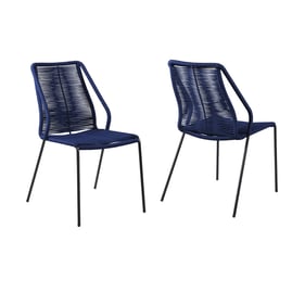 2 Luxur Living Bhendegaon Blue Indoor Outdoor Dining Chairs