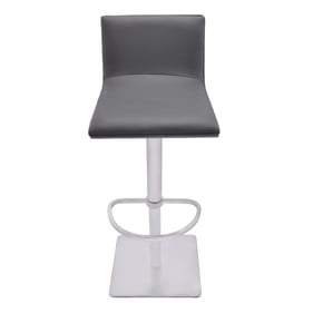 Luxur Living Birsingpur Gray Adjustable Height Swivel Bar Stool