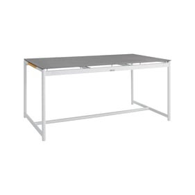 Luxur Living Bibthar White Outdoor Dining Table