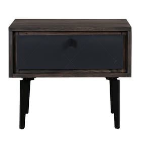 Luxur Living Bibgavhan Dark Gray Nightstand