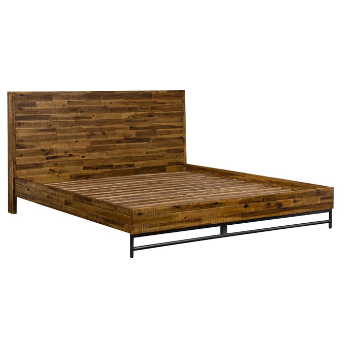 Luxur Living Bodkha Antique Acacia Platform King Bed LUX-LCCUBDACKG