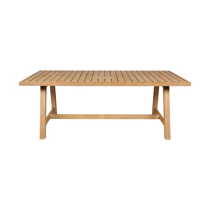 Luxur Living Bodkhi Blonde Light Brown Outdoor Dining Table LUX-LCCYDIEUC