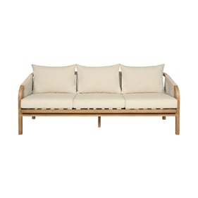 Luxur Living Bodkhi Brown Ivory Light Gray Outdoor Patio Sofa