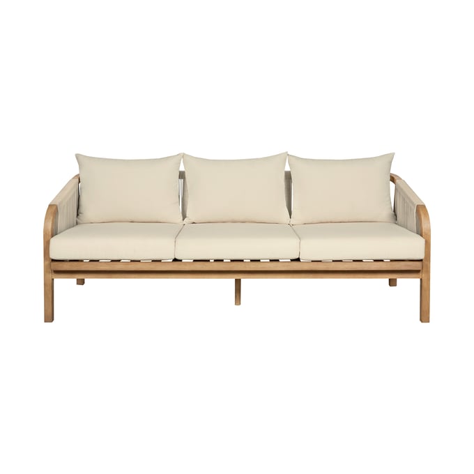 Luxur Living Bodkhi Brown Ivory Light Gray Outdoor Patio Sofa LUX-LCCYSOEUCTN