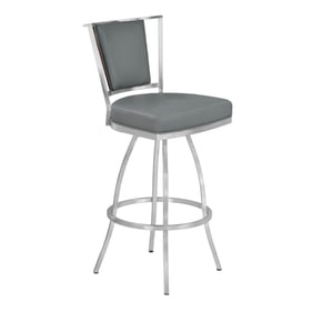 Luxur Living Krishnapur Gray 26 Inch Counter Stool