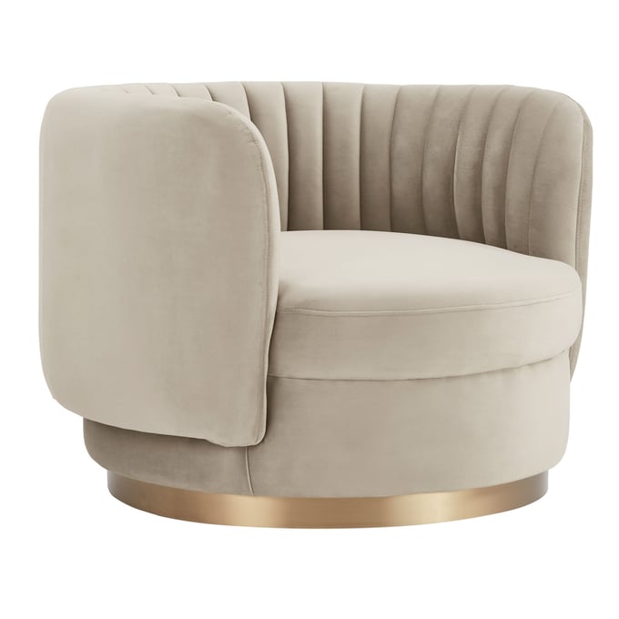 Luxur Living Borala Taupe Accent Chair LUX-LCDVCHTAUPE