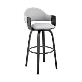 Luxur Living Boralwadi Gray Black 26 Inch Bar Stool