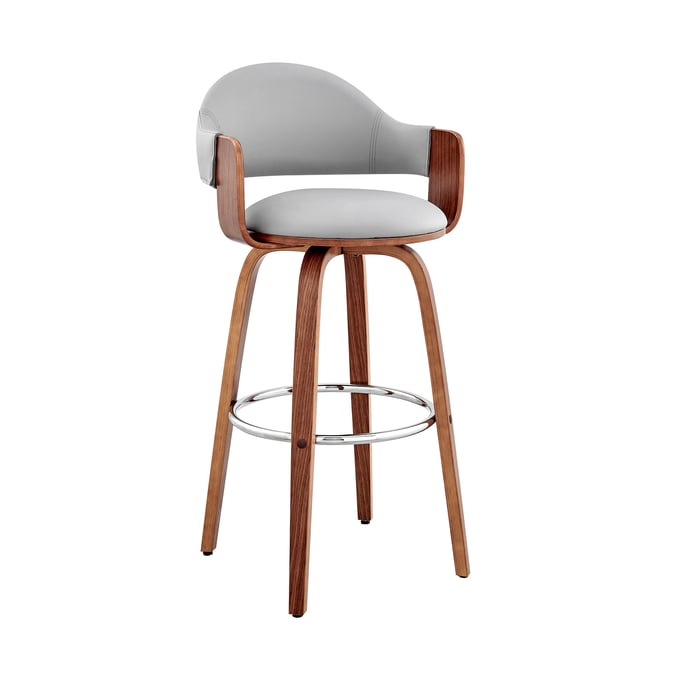 Luxur Living Boralwadi Gray 26 Inch Bar Stool LUX-LCDXBAWAGR26