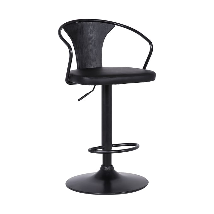 Luxur Living Bramhi Black Bar Stool LUX-LCEASWBABLBL