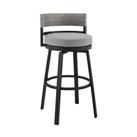 Luxur Living Chandur Dark Grey Outdoor Patio Counter Height Stool