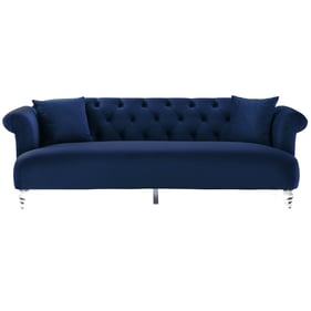 Luxur Living Chakrapan Blue Sofa with Acrylic Legs