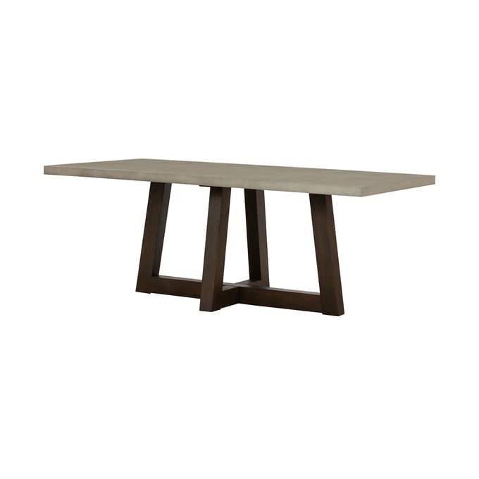 Luxur Living Chandikapur Dark Gray Oak Dining Table LUX-LCELDICCGR