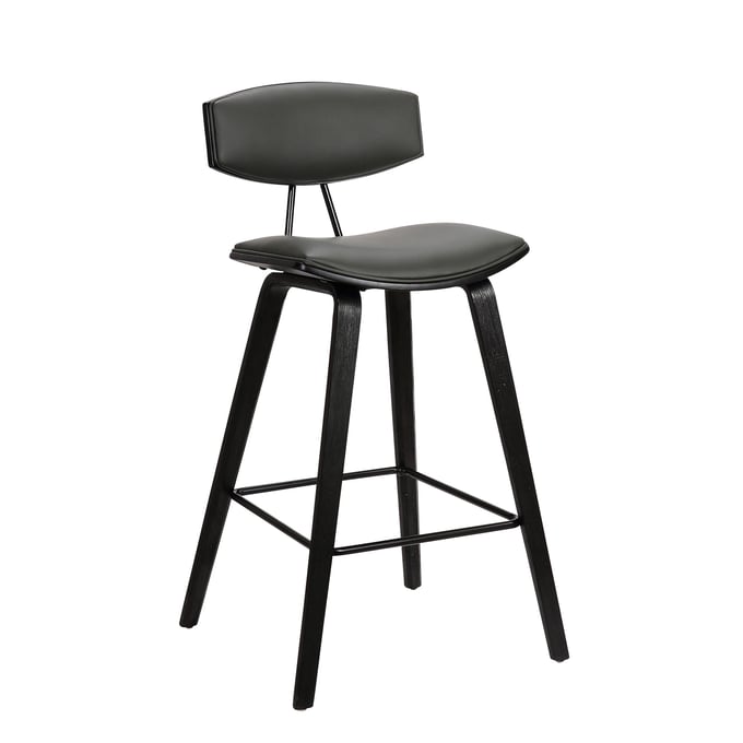 Luxur Living Chikhalagar Gray 25.5 Inch Counter Height Stool LUX-LCFOBABLGR26