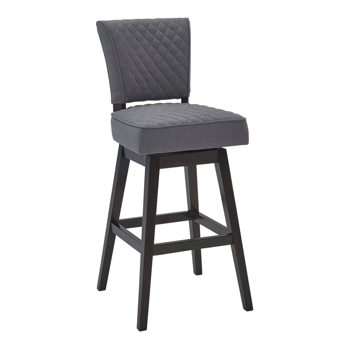 Luxur Living Chitalwadi Gray 26 Inch Counter Height Stool LUX-LCGIBAESGR26