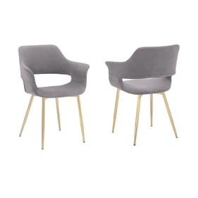 2 Luxur Living Chohatta Gray Dining Room Chairs