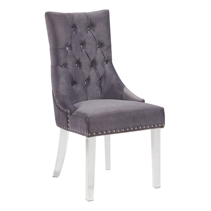 Luxur Living Chorya Gray Dining Chair LUX-LCGOCHGRAY