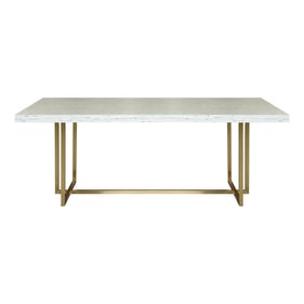 Luxur Living Kupata Brushed Gold Dining Table