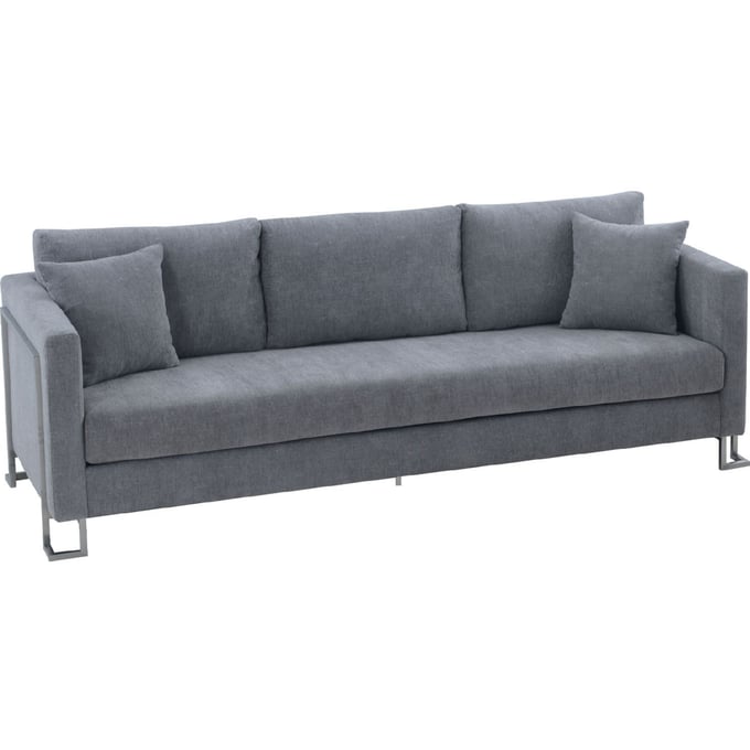 Luxur Living Dahihanda Gray Sofa LUX-LCHT3GREY