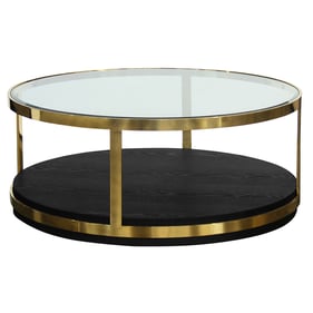 Luxur Living Dagadparwa Gold Black Coffee Table