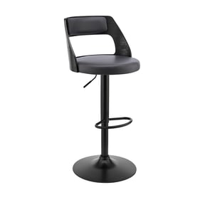 Luxur Living Daregaon Gray Black Bar Stool