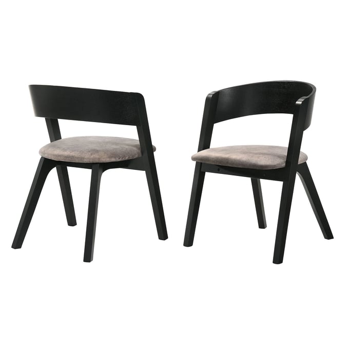 2 Luxur Living Darephal Brown Dining Chairs LUX-LCJASIBRBL