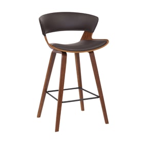 Luxur Living Datala Brown 26 Inch Counter Height Bar Stool