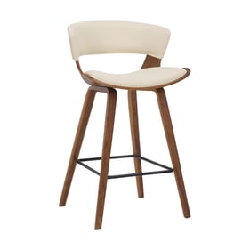 Luxur Living Datala Cream 26 Inch Counter Height Bar Stool