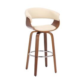 Luxur Living Devali Cream 26 Inch Counter Height Stool