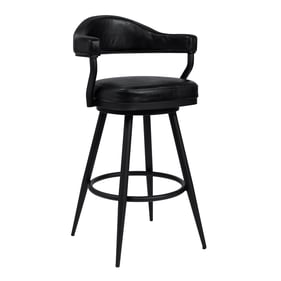 Luxur Living Devjana Black 30 Inch Bar Height Stool