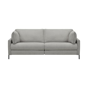 Luxur Living Deulgaon Gray Pebble 80 Inch Power Reclining Sofa