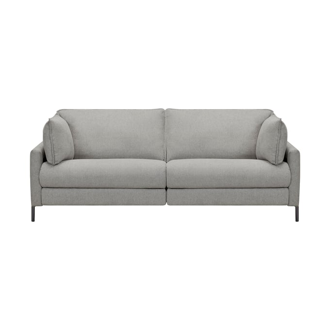 Luxur Living Deulgaon Gray Pebble 80 Inch Power Reclining Sofa LUX-LCJU3GREY