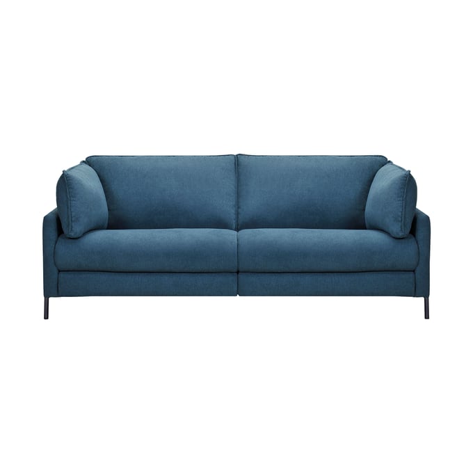 Luxur Living Deulgaon Blue Lake 80 Inch Power Reclining Sofa LUX-LCJU3LBLU