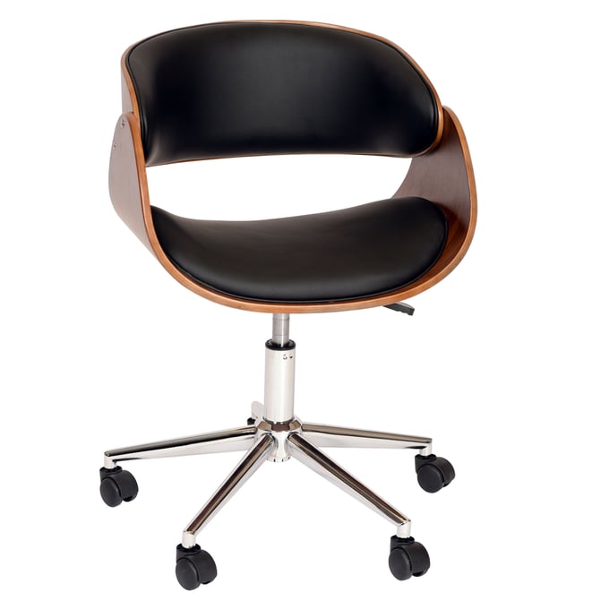 Luxur Living Deori Black Office Chair LUX-LCJUOFCHBL