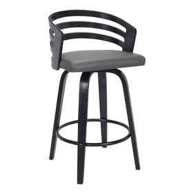 Luxur Living Dauchaka Gray 26 Inch Counter Height Stool