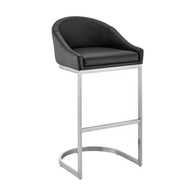 Luxur Living Dhamana Black 26 Inch Counter Stool