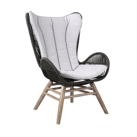 Luxur Living Dhapshi Light Gray Indoor Outdoor Lounge Chair