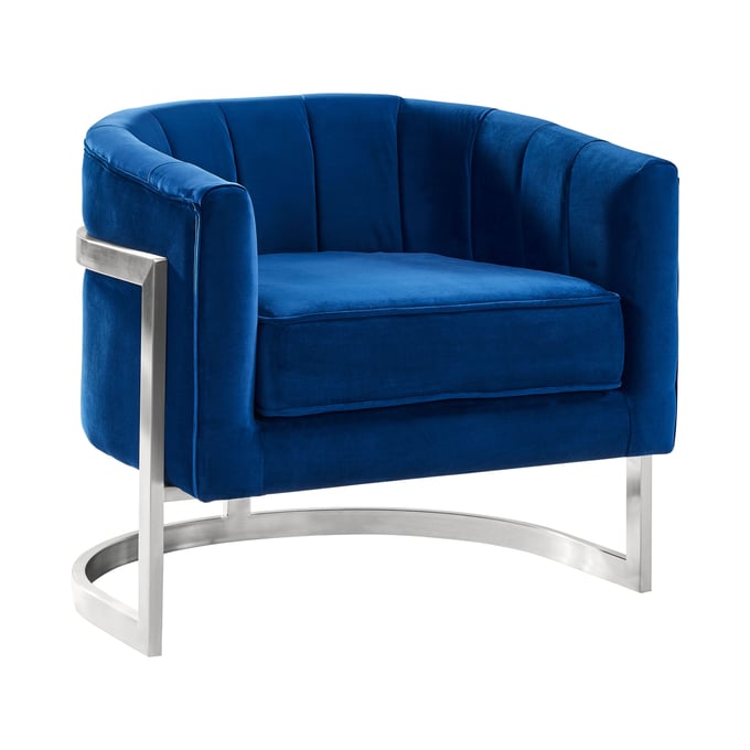 Luxur Living Dewala Blue Accent Chair LUX-LCKMCHBLUE