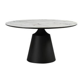 Luxur Living Dharagiri Gray Round Dining Table