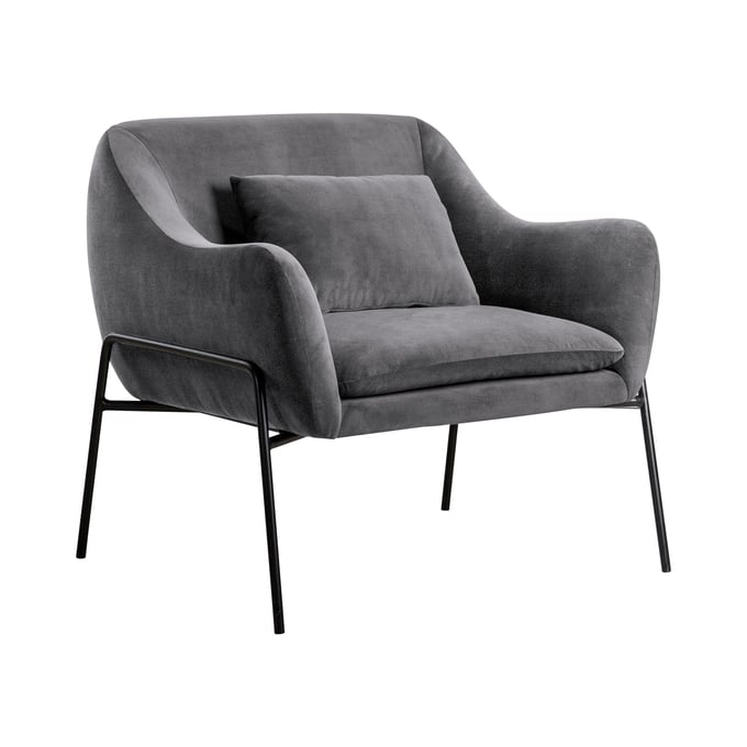 Luxur Living Dewarda Gray Accent Chair LUX-LCKRCHGRY