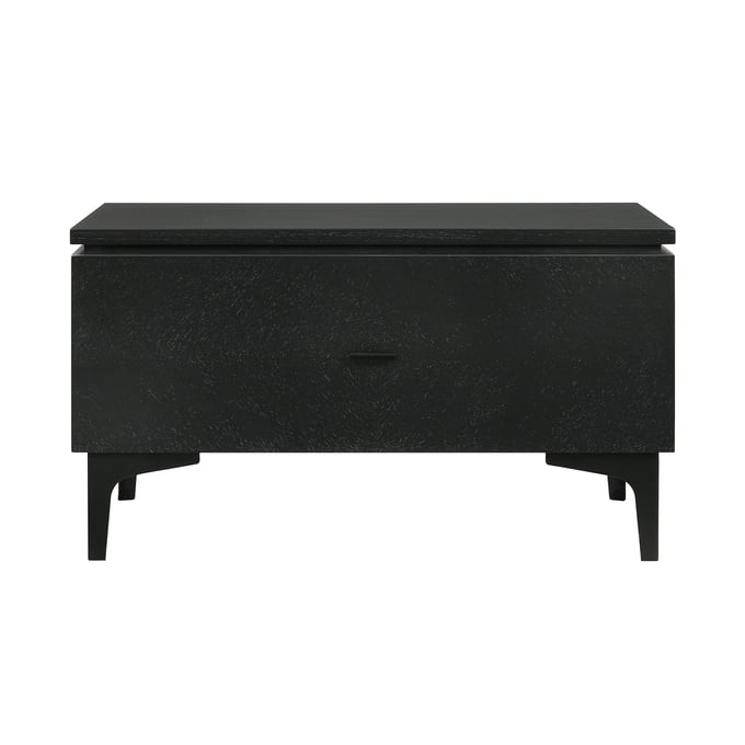 Luxur Living Dholkyachi Black Drawer Nightstand LUX-LCLELABL