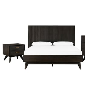 Luxur Living Asolwadi Brushed Brown Gray 2pc Bedroom Set with Queen Bed