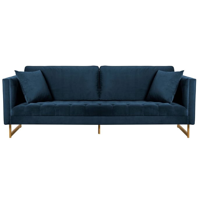 Luxur Living Dhore Blue Sofa LUX-LCLN3BLU