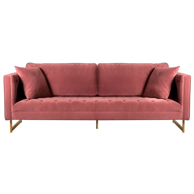 Luxur Living Dhore Pink Sofa LUX-LCLN3PNK