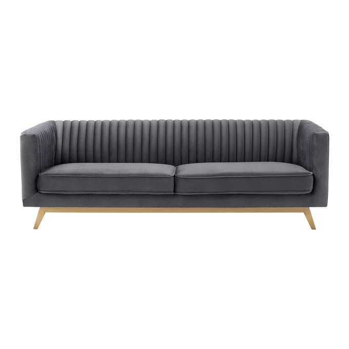 Luxur Dikkaring Dikkar Dark Gray Sofa LUX-LCLV3GREY