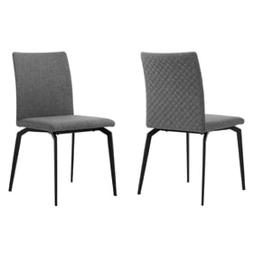 2 Luxur Living Ekamba Gray Dining Room Chairs