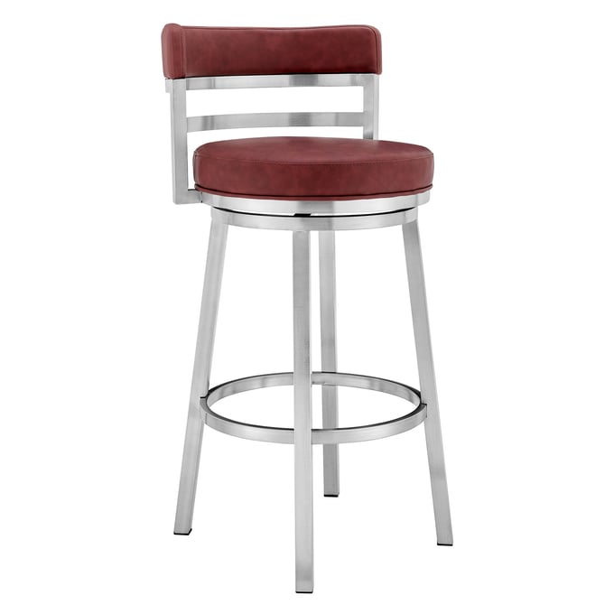 Luxur Living Fattepur Red 26 Inch Counter Height Stool LUX-LCMABABSRED26