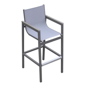 Luxur Living Ganeshpur Grey Outdoor Patio Barstool