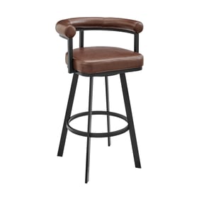 Luxur Living Gadegaon Brown 26 Inch Swivel Counter Stool